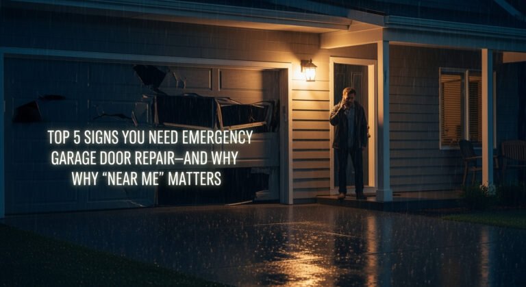 Top 5 Signs You Need Emergency Garage Door Repair—(And Why “Near Me” Matters)