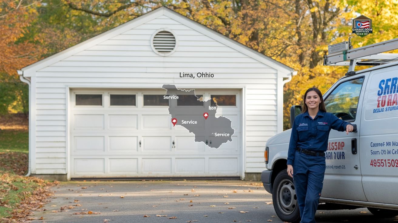 New garage door installation services Lima Ohio - Professional installation team