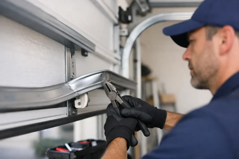 Garage Door Bent Track Repair Guide