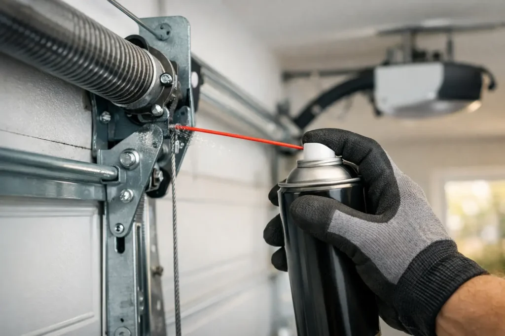 How to Lubricate Garage Door Parts Safely