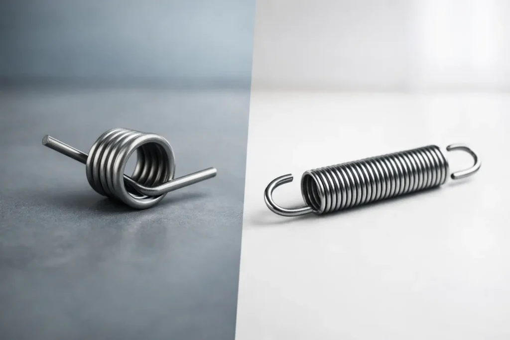 Torsion Spring vs Extension Spring Differences